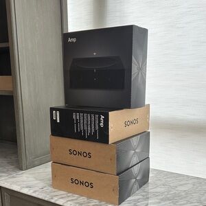 1 Left- New Sonos Amp in Black